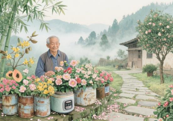 花满院，香满厨，心满暖(图1)